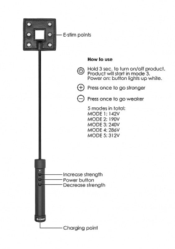 Electroshock E-Stim Crop Electro Sex