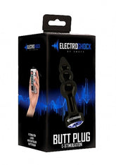 Electroshock Ribbed Butt Plug Luxury Sex Toys