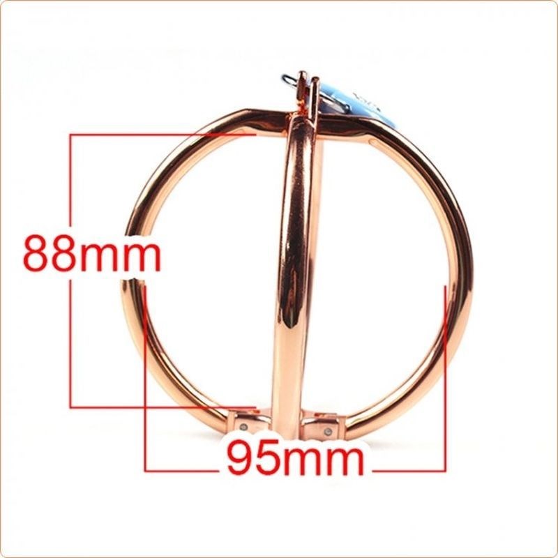 Ellipse Stainless Steel Heart Lock Cross Cuffs Cuffs and Restraints