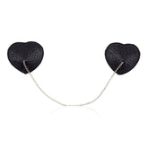 Encrusted Heart Shaped Nipple Pasties Fancy Dress Ups