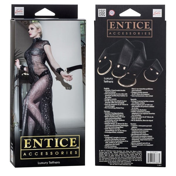 CalExotics Entice Luxury Tethers BDSM Restraints Cuffs and Restraints