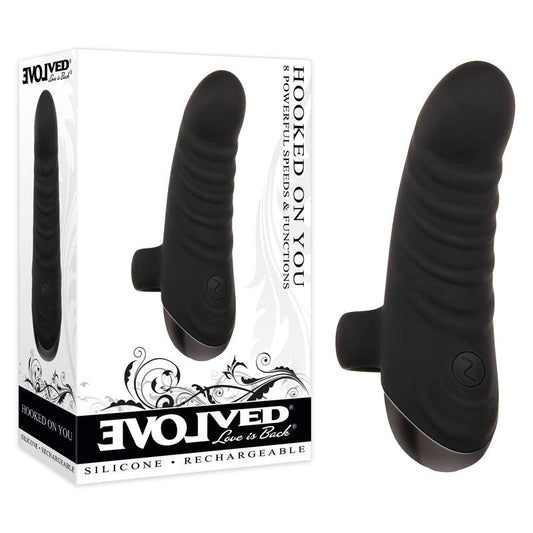 Evolved Hooked On You - Powerful Finger Vibrator for Sensual Exploration - Finger and Tongue Vibrators