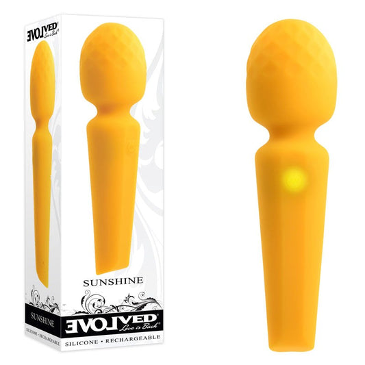 Evolved's Rechargeable Sunshine Massage Wand - Blissful Experiences Body Wands
