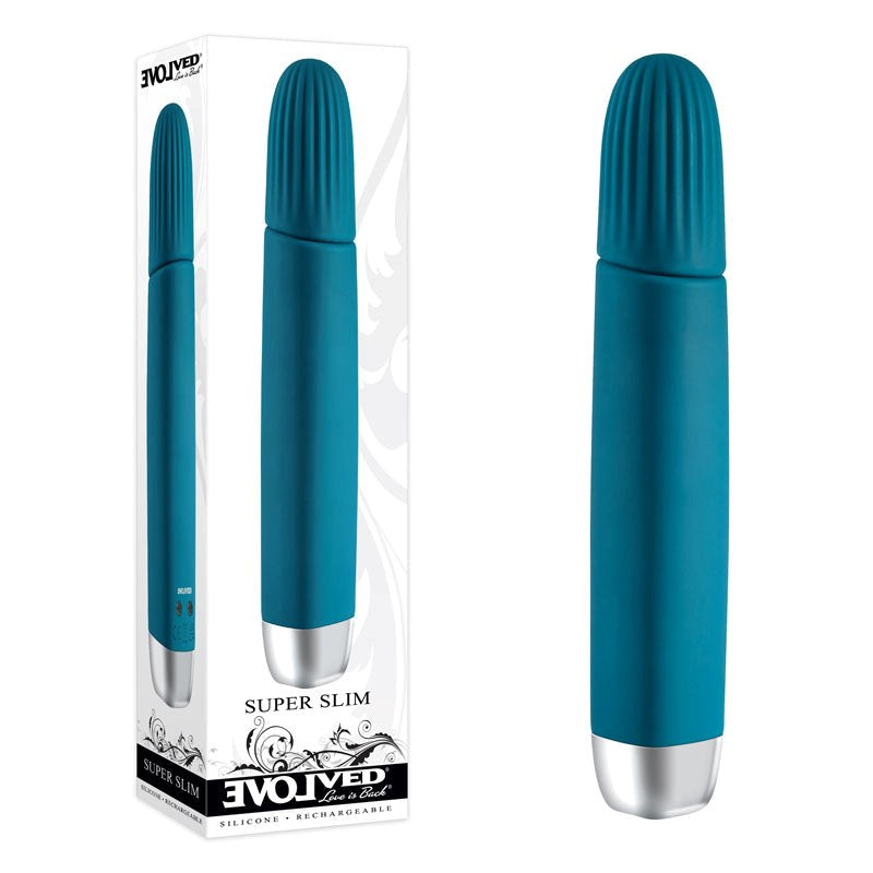 Evolved Super Slim Blue Vibrator - Powerful and Elegant Pleasure Bullet Vibrators