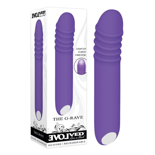 Evolved's G-Rave - Unleash Dominance in Luxurious Purple - G-Spot Vibrators