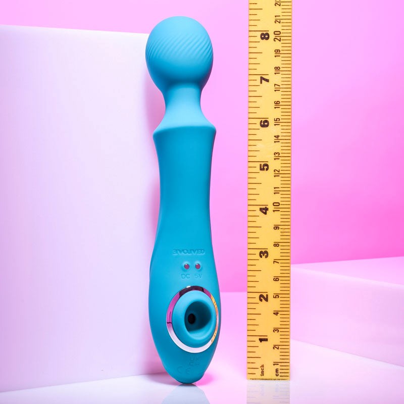 Evolved Wanderful Sucker - Dual Sensation Massage Wand Body Wands