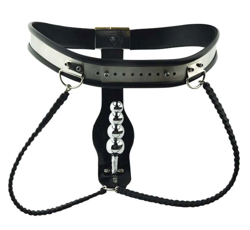 Female Steel Chastity Belt & Plug Her Fetish