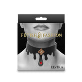 Fetish & Fashion - Elvira Bondage Collar of Allure and Elegance Collars and Leads