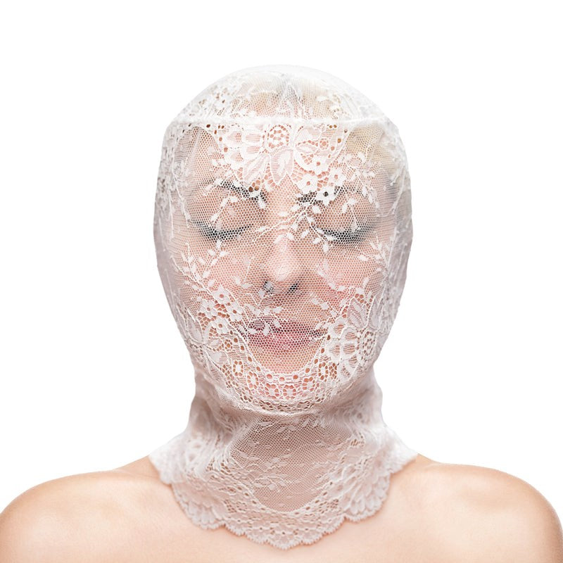 Sensual Lace Hood for Intimate Exploration Bondage Hoods