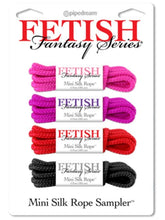 Fetish Fantasy 4 Piece Mini Silk Bondage Rope Cuffs and Restraints