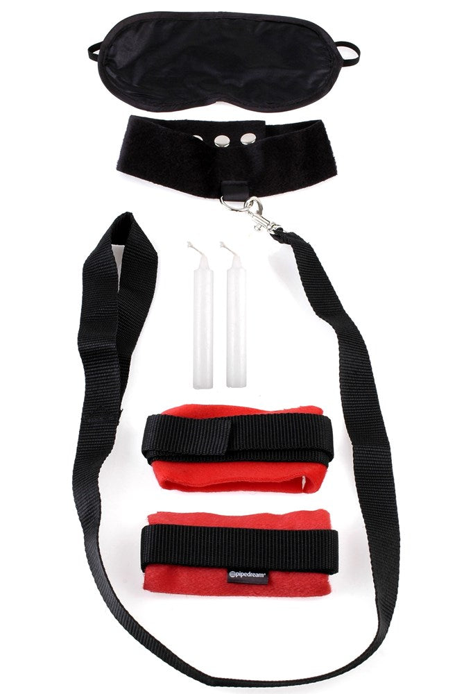 Fetish Fantasy Series Master and Servant Set Red Cuffs and Restraints