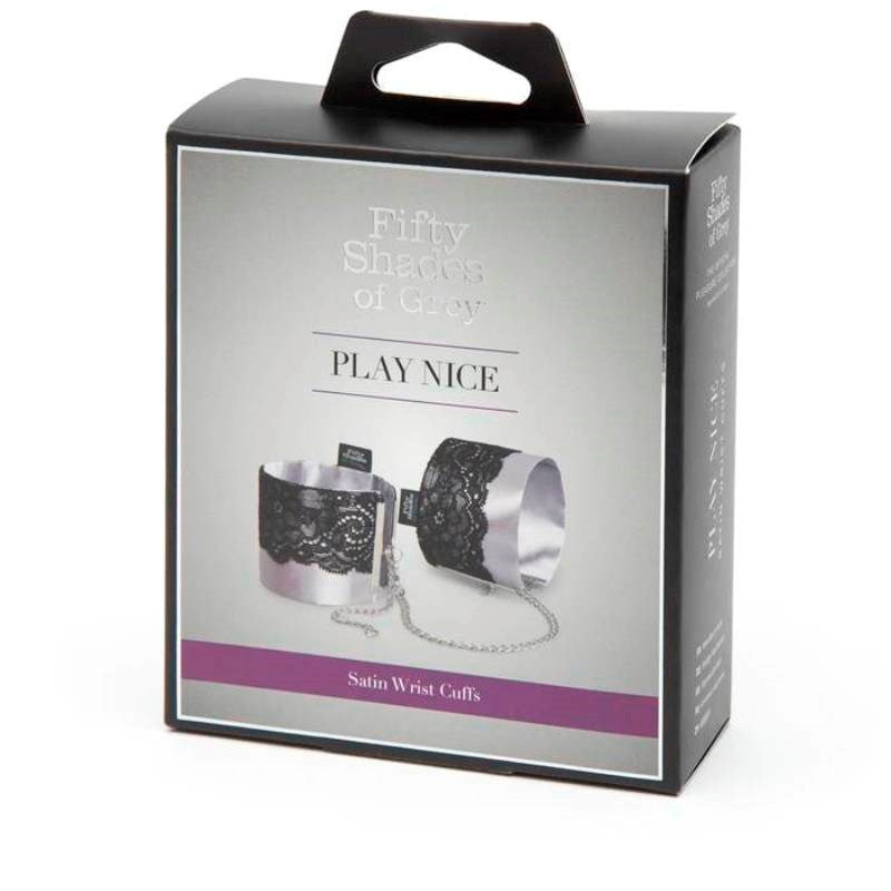 Fifty Shades of Grey Play Nice Satin and Lace Wrist Cuffs Collars and Leads