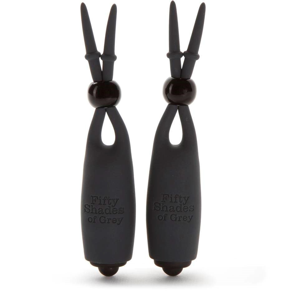 Fifty Shades of Grey Sweet Tease Vibrating Nipple Stimulators Nipple and Clit Clamps