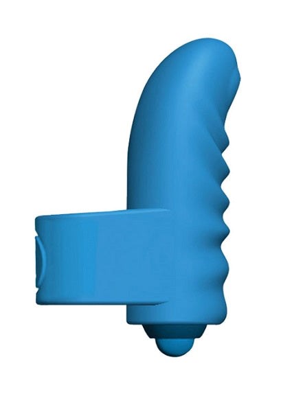 Flirt Finger Ribbed and Ready Adult Massager - Finger and Tongue Vibrators