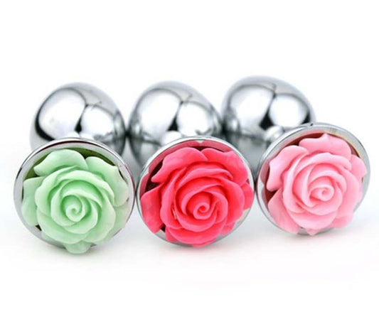 Flower Steel Butt Plug Small - Steel Sex Toys
