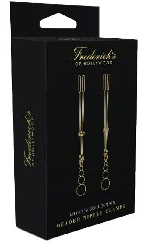 Fredericks of Hollywood Lovers Collection Beaded Nipple Clamps Nipple and Clit Clamps