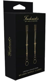 Fredericks of Hollywood Lovers Collection Beaded Nipple Clamps Nipple and Clit Clamps