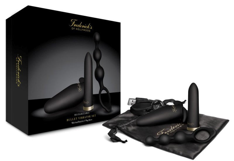 Fredricks Of Hollywood Rechargable Bullet Vibrator Set Sex Kits