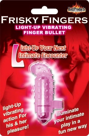 Frisky Fingers Light Up Pink Finger and Tongue Vibrators