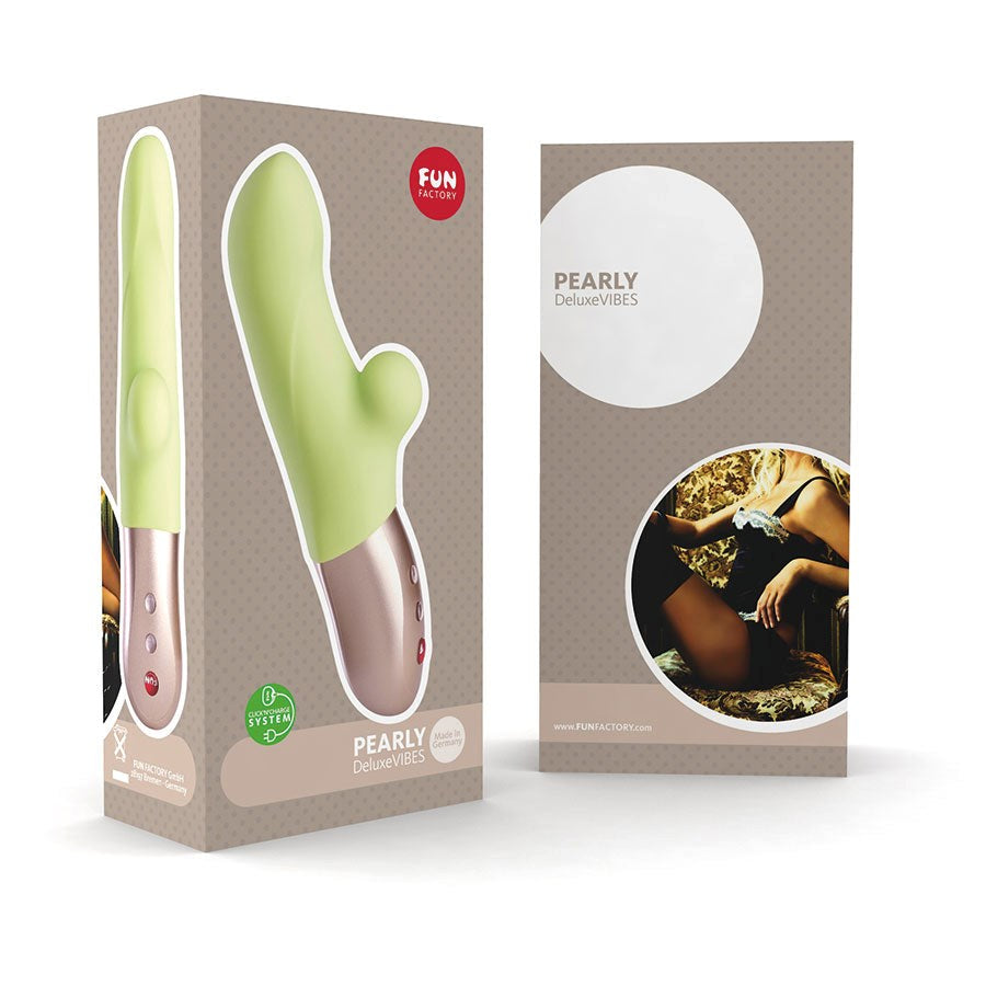 Fun Factory Pearly Vibrator in Candy Green Rabbit Vibrators