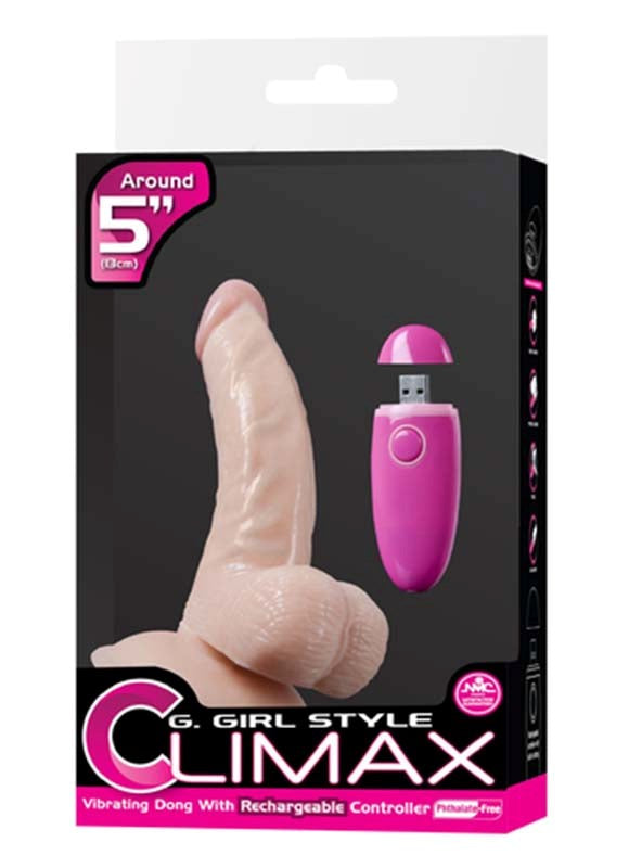 G-Girl Style Climax 5" Vibrating Dong Version 1 Realistic Dildos