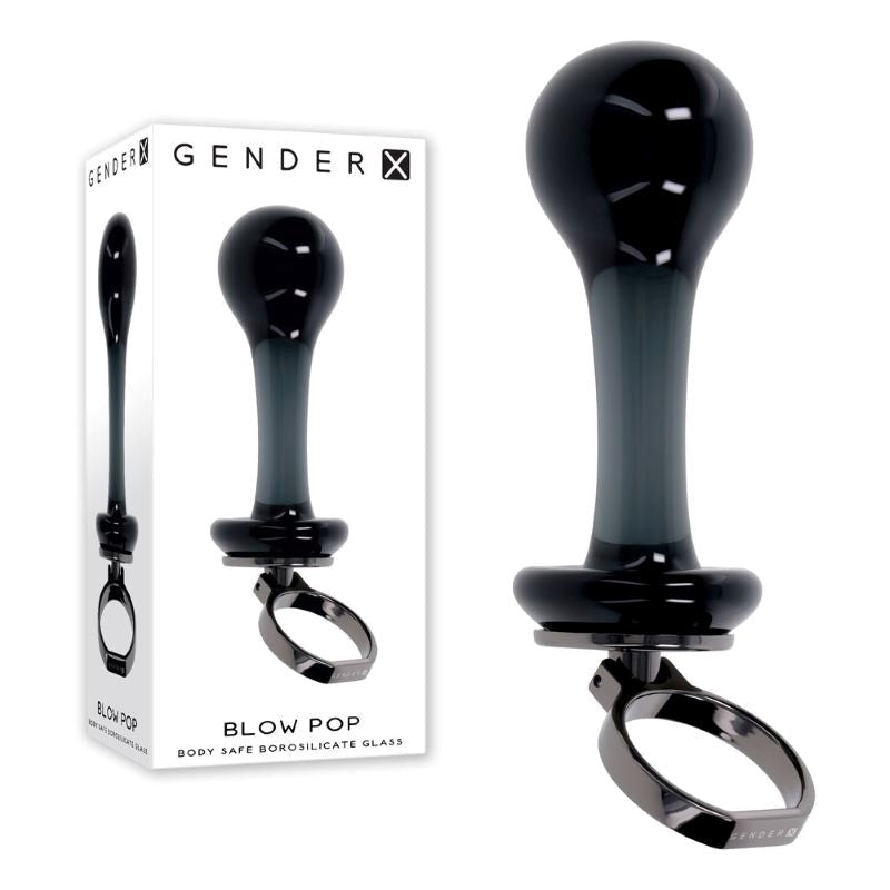 Gender X BLOW POP - Smooth, Secure, and Satisfying Glass Pleasure Plug Glass Sex Toys