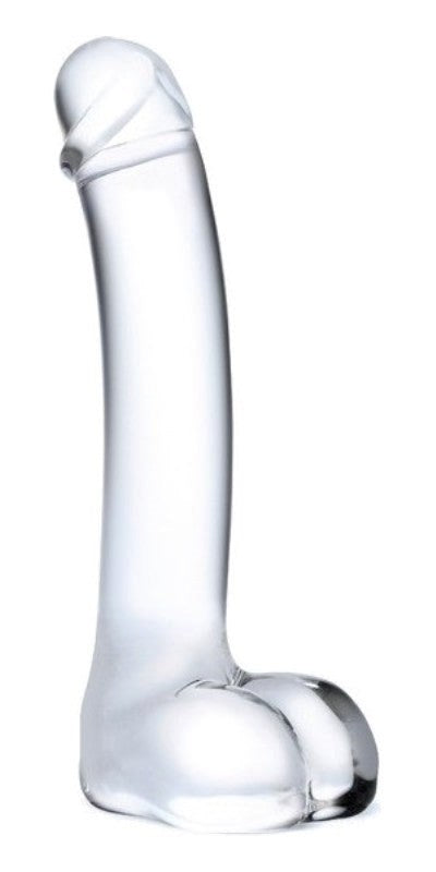 Glas Realistic Curved Glass G-Spot Dildo 7 inch Glass Sex Toys