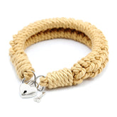 Hemp Rope Bondage Collar Cuffs and Restraints