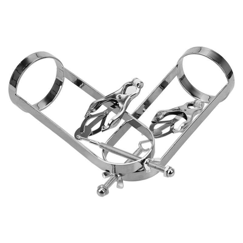 Sensual Exploration Kit - Immobilizer Nipple Clamp and Stretcher - Breast and Nipple Toys