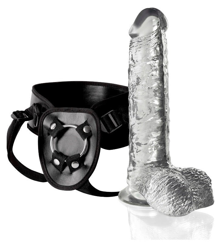 Invisible Hunter Strap-On Harness 7 inch Realistic Dildos