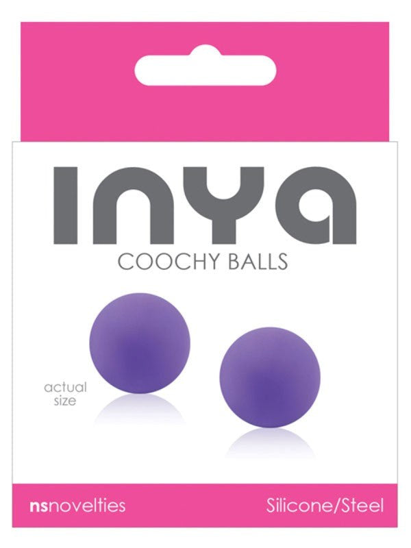 Silky, Compact, and Effective - NS Novelties INYA Coochy Balls Purple Love Eggs and Kegel Exercisers