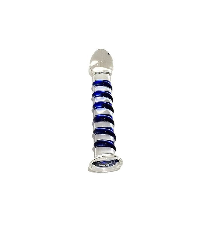 Izabal Swirly Glass Dildo Glass Sex Toys