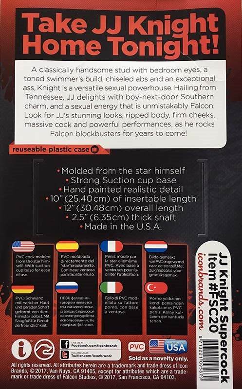 JJ Knight Supercock 12Inch Realistic Dildos