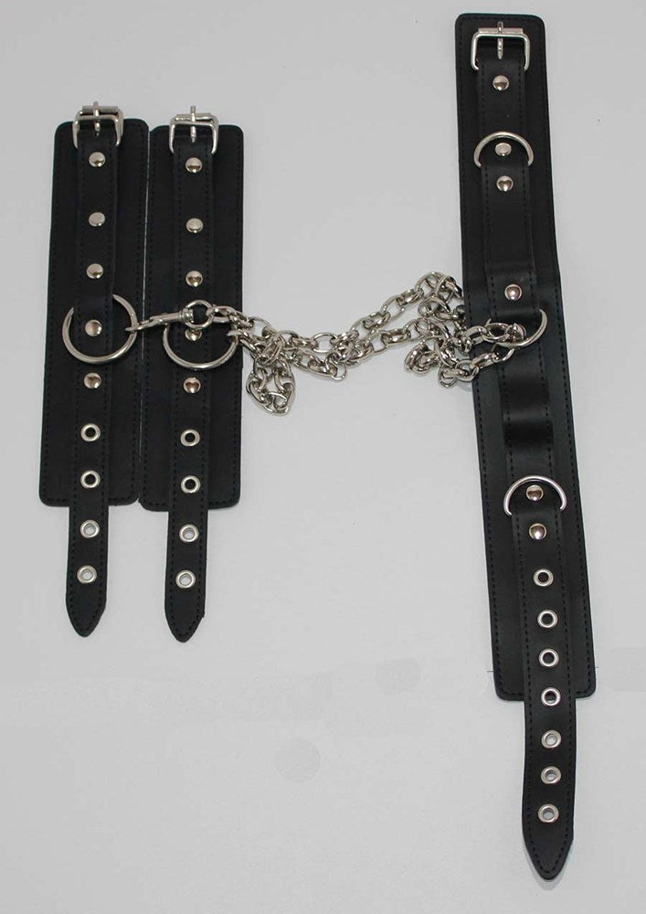 JTs Stockroom Neck & Wrist Restraints on Connecting Chain Cuffs and Restraints