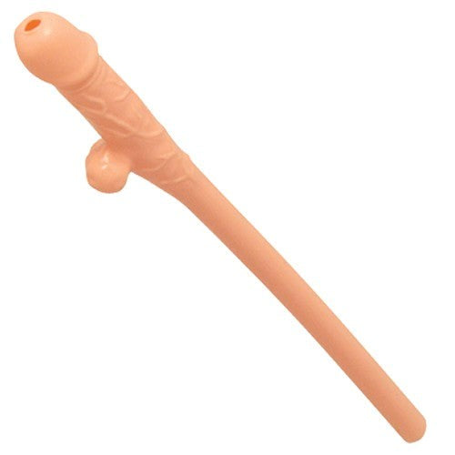 Pipedream Jumbo Pecker Penis Shape Sipping Straw Single Party Gifts and Novelties