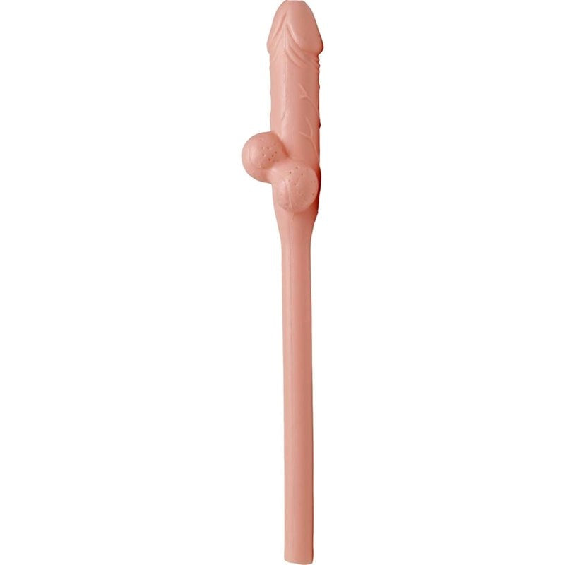 Pipedream Jumbo Pecker Penis Shape Sipping Straw Single Party Gifts and Novelties