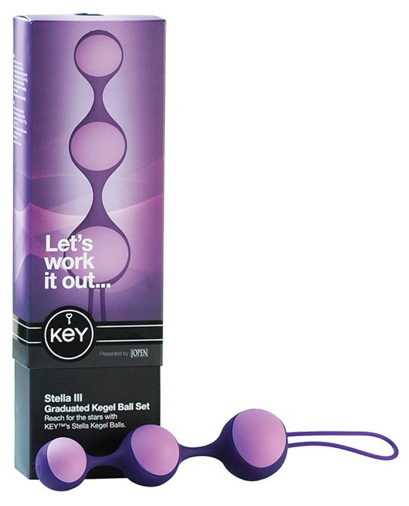 Key by Jopen Stella III Pink Love Eggs and Kegel Exercisers