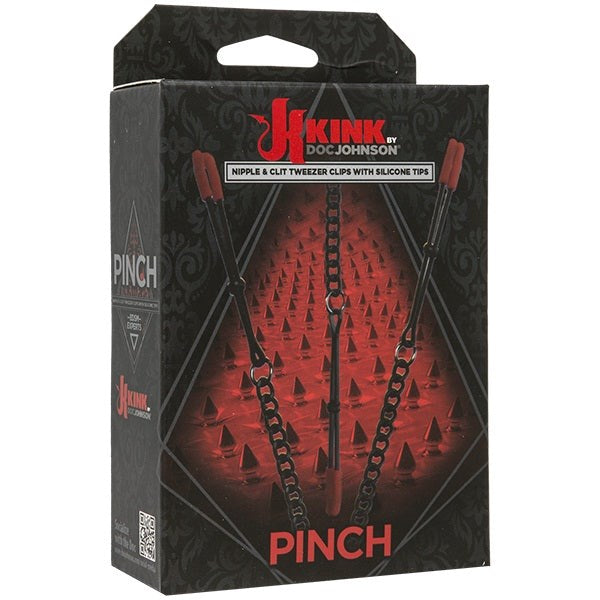 Kink Pinch Nipple & Clit Tweezer Clips with Silicone Tips Nipple and Clit Clamps