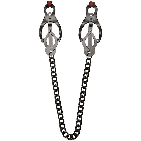Kink Squeeze Clover Clips with Silicone Tips Nipple and Clit Clamps