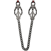 Kink Squeeze Clover Clips with Silicone Tips Nipple and Clit Clamps