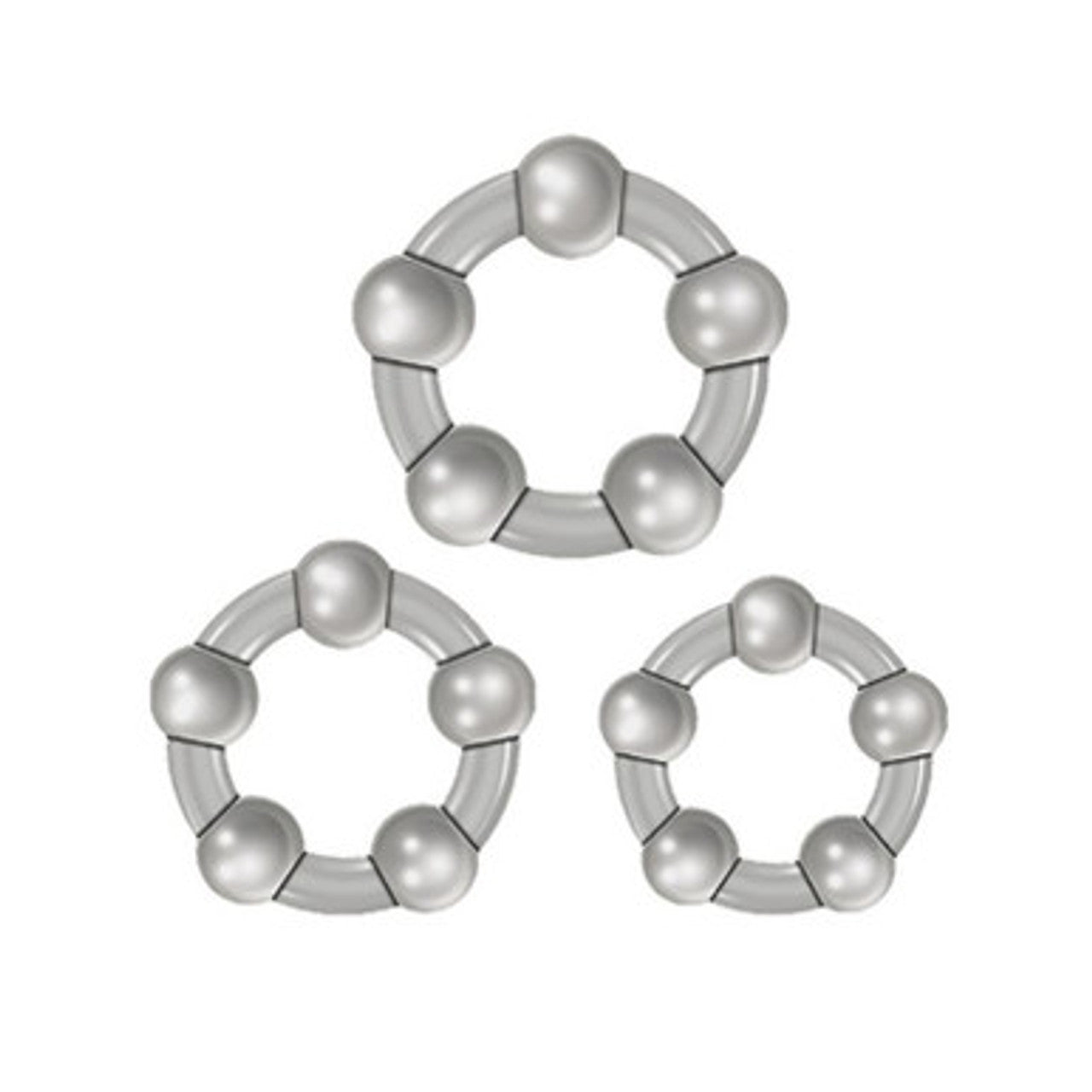 Zero Tolerance Three Amigos Stretchy Cock Ring Set Cock Ring Sets