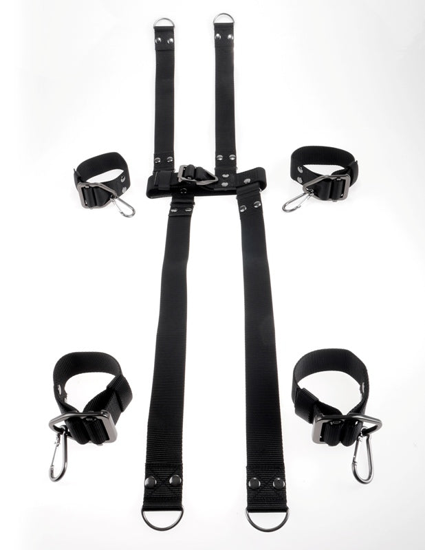 Pipedream Sir Richards Command BDSM Hogtie and Collar Set Cuffs and Restraints