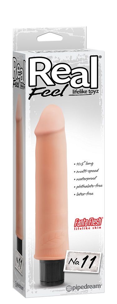 Pipedream Real Feel Lifelike Toyz No. 11 Vibrating Cock Realistic Dildos
