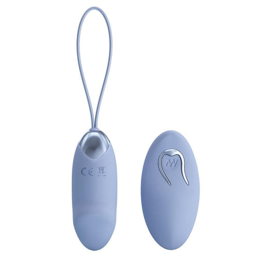 Party Up IVAN Rechargeable Vibrating Egg with Remote Purple Love Eggs and Kegel Exercisers