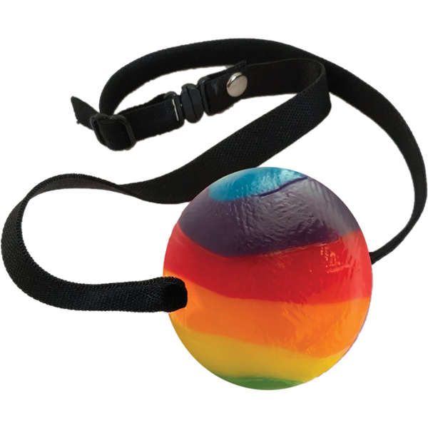 Rainbow Mouth Watering Edible Candy Ball Gag Party Gifts and Novelties