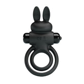 Party Up LAWRENCE Vibrating Cock & Balls Ring Black Vibrating Cock Rings