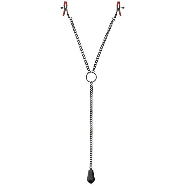 Kink Tug Adjustable Silicone Nipple Clips - Hands-Free BDSM Delight Breast and Nipple Toys