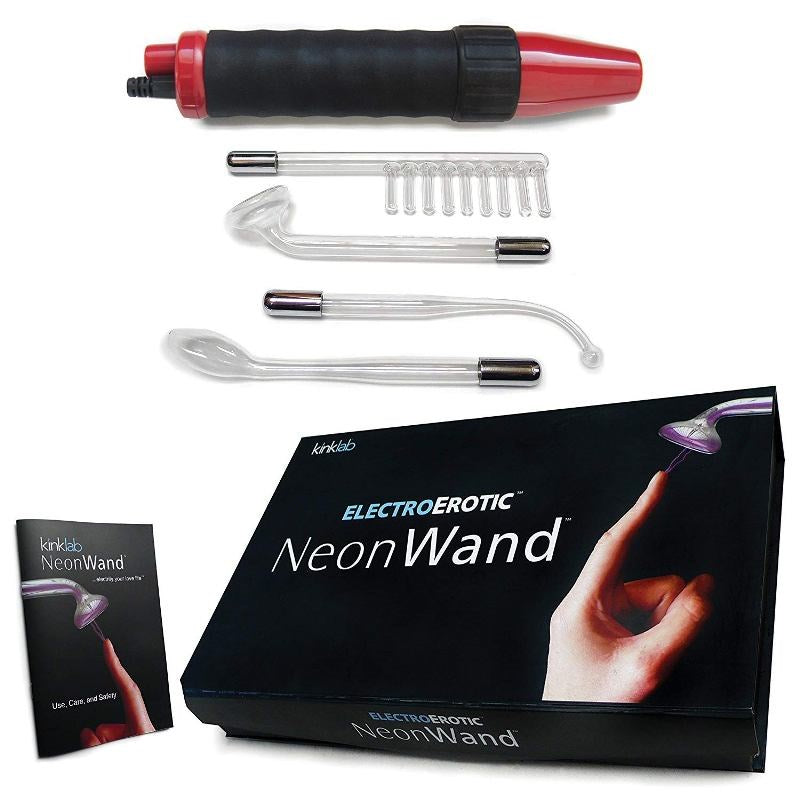 KinkLab ElectroErotic NeonWand with Red Handle Electro Sex