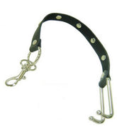 KinkyTime Metal Nose Hooks on Connectable Leather Lead Cuffs and Restraints