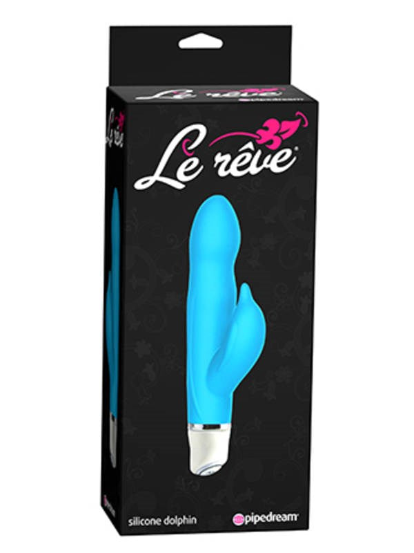 Le Reve Silicone Sweeties Dolphin Rabbit Vibrator Blue Rabbit Vibrators